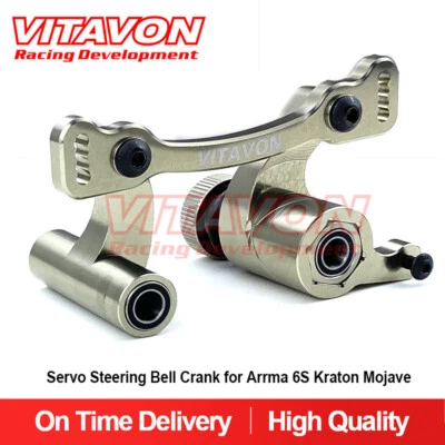 Vitavon CNC Servo Steering Bell Crank For Arrma Kraton Mojave 6S Typhon Titanium - Image 1 of 4