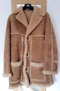Vintage 1980s Men’s Sheepskin Coat - Picture 1 of 4