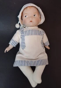 Bambola vintage Effanbee Baby Grumpy LE #176 porcellana testa e mani panno corpo usata in ottime condizioni - Foto 1 di 13