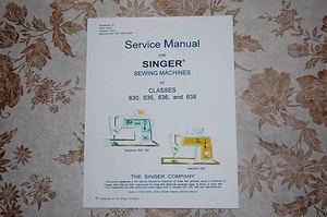 Professional Full Edition Service Manual: Singer 630 635 636 638 Sewing Machines - Bild 1 von 8