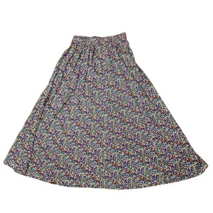 Vtg 90s Carole Little Ditsy Floral Maxi Skirt Sz L Pockets Cotton Cottagecore - Picture 1 of 16
