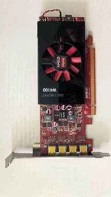 AMD FirePro W4100 2GB GDDR5 PCIe Graphics Card Quad Monitor 4x Mini Displayport - Image 1 of 3
