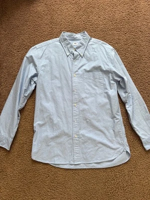 Camisa Oxford Uniqlo Hombre Azul Talla M Foto 1 de 3