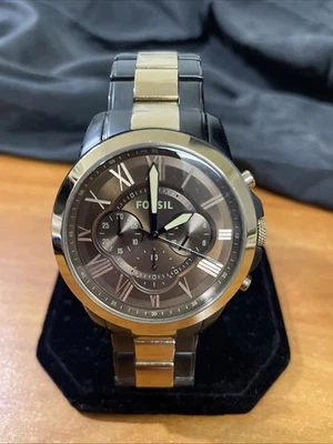 Reloj Cronógrafo Hombre Fossil Cuarzo Grant FS5119 Funciona Foto 1 de 4