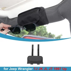 Roll Bar Grab Handles Glasses Storage Bag Holder for Jeep Wrangler TJ JK JL JT - Picture 1 of 11