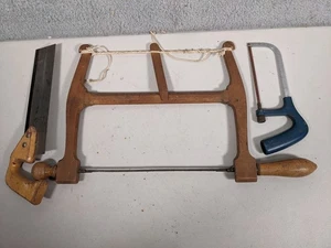 Lot (3) Vintage Hand Band Wooden Box Miter Saws - Picture 1 of 2