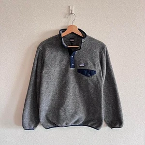 Patagonia Synchilla Pullover Fleece Sweater Outdoors Grey Youth Size XL Outoors - Picture 1 of 8