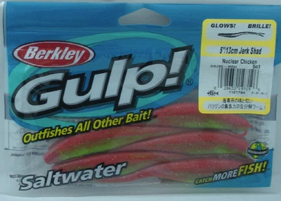 Berkley GSJS5-NCH Gulp 5" Saltwater Jerkshad Nuclear Chicken 5 Stk - Bild 1 von 3