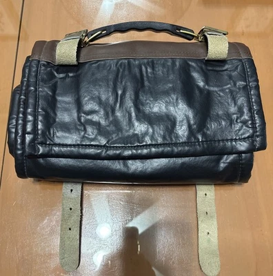 Bolsa enrollable portátil de cuero estuche de almacenamiento organizador para cuchillos de bolsillo Foto 1 de 4