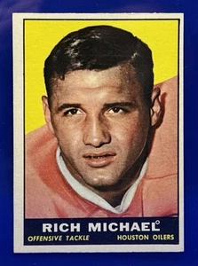 Rich Michael 1961 Topps Rookie Card #143 Houston Oilers - Picture 1 of 2