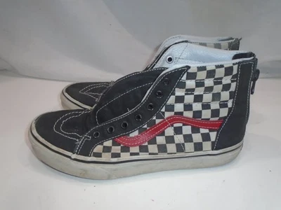 Vans Mujer Old Skool Cuadros con Cremallera Trasera Zapatillas Altas Talla 7.5 M Foto 1 de 4