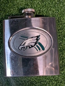 Vintage Stainless steel 6 oz. Philadelphia Eagles Flask - Picture 1 of 2