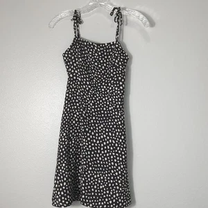 NWT Gianni Bini Girls Black & White Spaghetti Strap Knee Length Dress, Large 276 - Picture 1 of 8