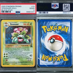 🔥 PSA 2 GOOD VENUSAUR HOLO | WIZARDS BLACK STAR PROMO NO. 13 🔥 - Picture 1 of 4