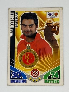 Virat Kohli DLF IPL Cricket Attax 2011 Batsman Rookie Trading Card RC - Foto 1 di 2