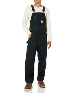 Carhartt Men's Black Insulated Work Bib Overalls - X Large - Bild 1 von 4