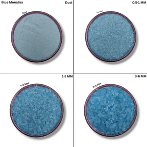 Crushed Blue Monalisa Coarse Gemstone Powder Quartz Monalisa Crushed Inlay - Picture 1 of 64