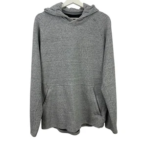 Lululemon Athletica At Ease Textured Heather Grey Hoodie Sweatshirt Size 12 - Picture 1 of 5