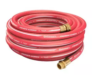 Continental Premium Garden Red Heavy Duty Hot Water Garden Hose 5/8in Inside - Picture 1 of 2