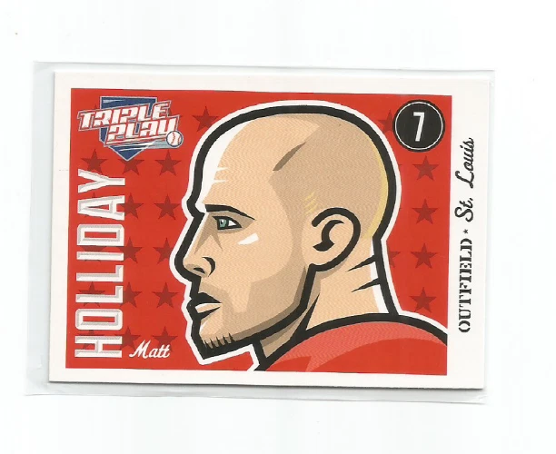 MATT HOLLIDAY (St. Louis Cardinals) 2012 PANINI TRIPLE PLAY CARD #78 - Image 1 of 2