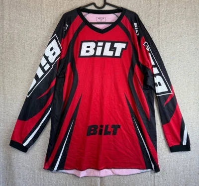 Camiseta Bilt Racing Adulto Extra Grande Manga Larga MTB Moto Camisa Informal Para Hombre Foto 1 de 4