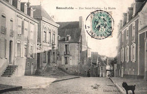 CPA 72 Bonnétable - Rue Saint-Nicolas - La Mairie - Foto 1 di 2