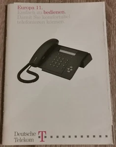 Bedienungsanleitung ISDN Telefon Europa 11, Deutsche Telekom, gebraucht - Bild 1 von 2