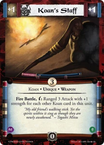 Legend of the Five Rings L5R CCG CoM Coils of Madness Koan's Staff FOIL - Picture 1 of 1