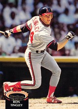 Ron Tingley 1992 Stadium Club 233  California Angels  Baseball Card