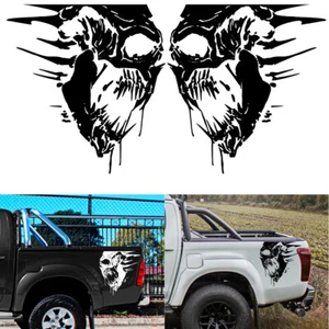 Car Side Body Sticker Decals DIY Decor Trim Skull Tailgate Graphic Vinyl 2PCS - Bild 1 von 11