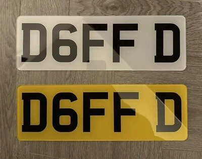 2D CORTO 5/6 DÍGITOS 16" 13" MOSTRAR PLACAS 2D ESTÁNDAR MATRÍCULA PAR IMPRESO Foto 1 de 4