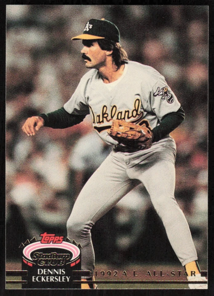 1993 Topps Stadium Club Murphy #179 Dennis Eckersley Oakland Athletics - Image 1 of 2
