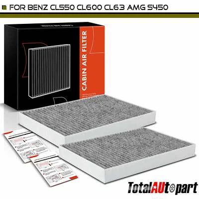 2x Filtro de aire de cabina de carbón activado para Mercedes-Benz C216 CL500 07-12 CL550 Foto 1 de 4