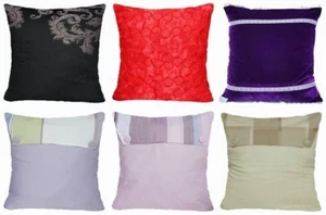 24x24" Premium Cotton Luxury PILLOW CASE Vintage Purple Black Bed CUSHION COVER - Picture 1 of 9