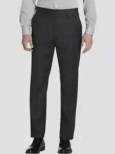Calvin Klein Slim Fit Plaid Suit Separates Pants Grey Plaid, Sz 34W X 30L - Picture 1 of 1