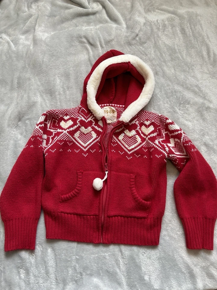 Children’s Place Rojo Talla 14 XL Chaqueta Corazones Navidad San Valentín  Foto 1 de 4