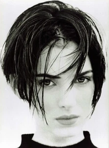 FOTO KINO SCHAUSPIELERIN WINONA RYDER SILBERABZUG HD 24x17,5 CM - Bild 1 von 2