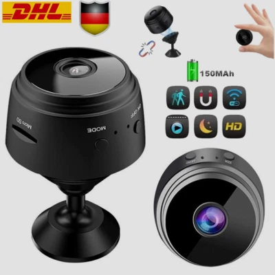 Mini-Kamera 1080P Überwachungskamera Außen WiFi Magnetische Nachtsicht Camera - Bild 1 von 4