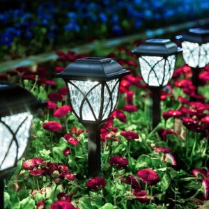 6 Pack Solar Garden Lights LED Garden Walkway Light Energy Saving Outdoor Decor - Picture 1 of 7