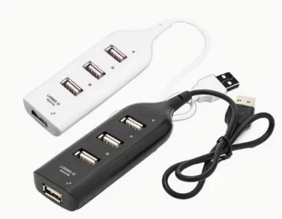 Hub Sdoppiatore 4 Porte USB Multi Porta 2 3 Laptop PC Notebook Splitter Nero  - Immagine 1 di 4