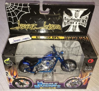 Jesse James Muscle Machines Motorcycle 1:18 Die-Cast CHERRY CFL #3 New In Box - Image 1 of 4