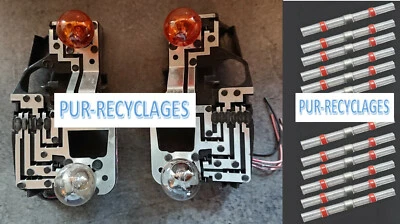 2 X Kit platine porte ampoules feux Gauche et Droit cote aile Laguna 2 phase 2 - Photo 1/2