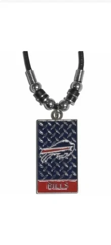 NFL Buffalo Bills Gridiron Plate Necklace by Siskiyou Sports, 20"  Unisex Cover