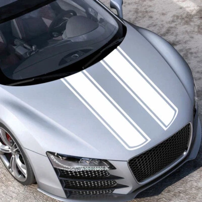 Car Stickers Body Exterior Decoration Racing Hood Stripe Decal Vinyl Accessories — 第 1/4 张图片