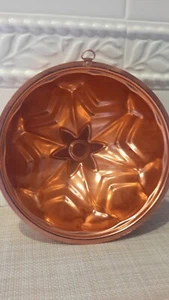 Molde geométrico estrella color cobre geométrico gelatina pastel vacaciones colgante de pared 7" usado en excelente estado - Imagen 1 de 7