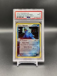 2004 Pokemon EX Team Magma Vs. Team Aqua Team Aqua's Walrein Holo 6/95 PSA 9