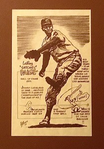 LEROY SATCHEL PAIGE HALL OF FAME 1979 BOB PARKER BASEBALL CARD RARE -Set Break