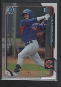 STEPHEN BRUNO 2015 BOWMAN CHROME  PROSPECTS REFRACTOR CARD #BCP219 /499