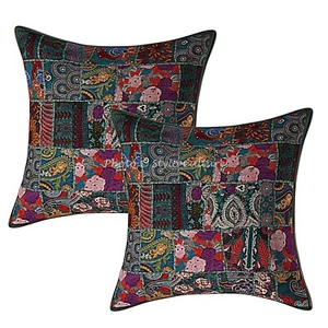 Decorative Home Decor 24 x 24 in Boho Cushion Cover Vintage Sofa Pillow Case - Picture 1 of 5