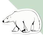 Naklejki na naklejki "Niedźwiedź polarny" (DW001365)